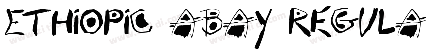 Ethiopic Abay Regula字体转换
